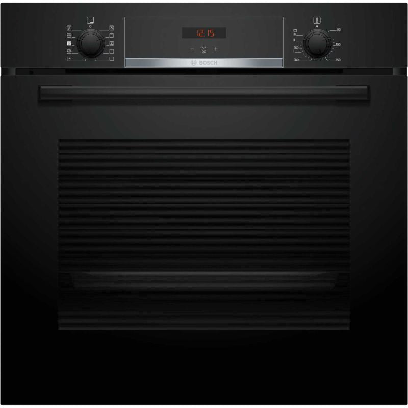 Bosch Series 4 HQA534BB3B Built-In Single Oven with Steam Function - Black