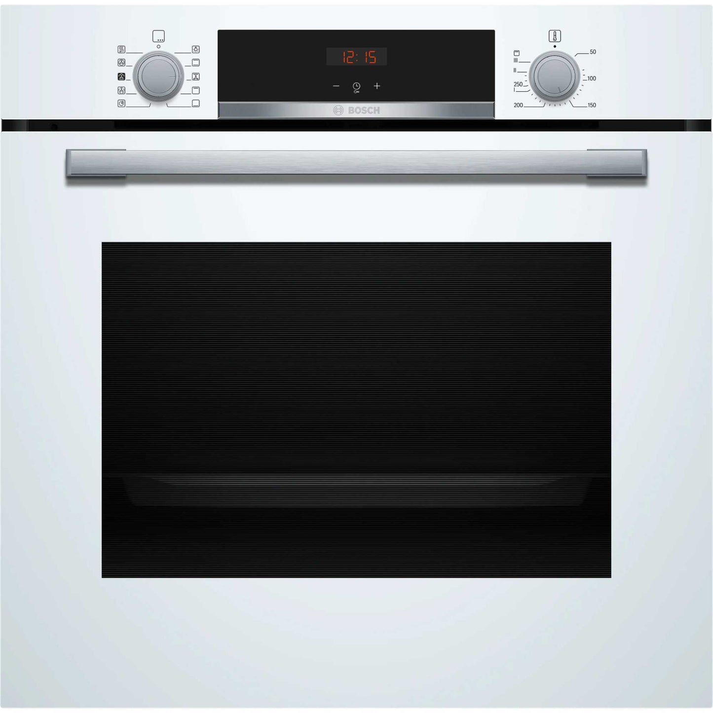 Bosch Series 4 HQA534BW3B Built-In Single Oven with Steam Function - White