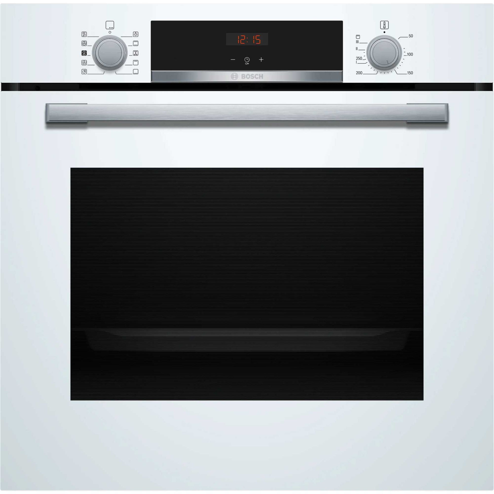 Bosch Series 4 HQA534BW3B Built-In Single Oven with Steam Function - White