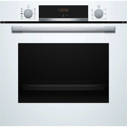 Bosch Series 4 HQA534BW3B Built-In Single Oven with Steam Function - White