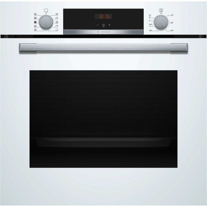Bosch Series 4 HQA534BW3B Built-In Single Oven with Steam Function - White