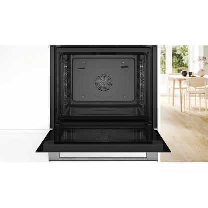 Bosch Series 4 HQA534BW3B Built-In Single Oven with Steam Function - White