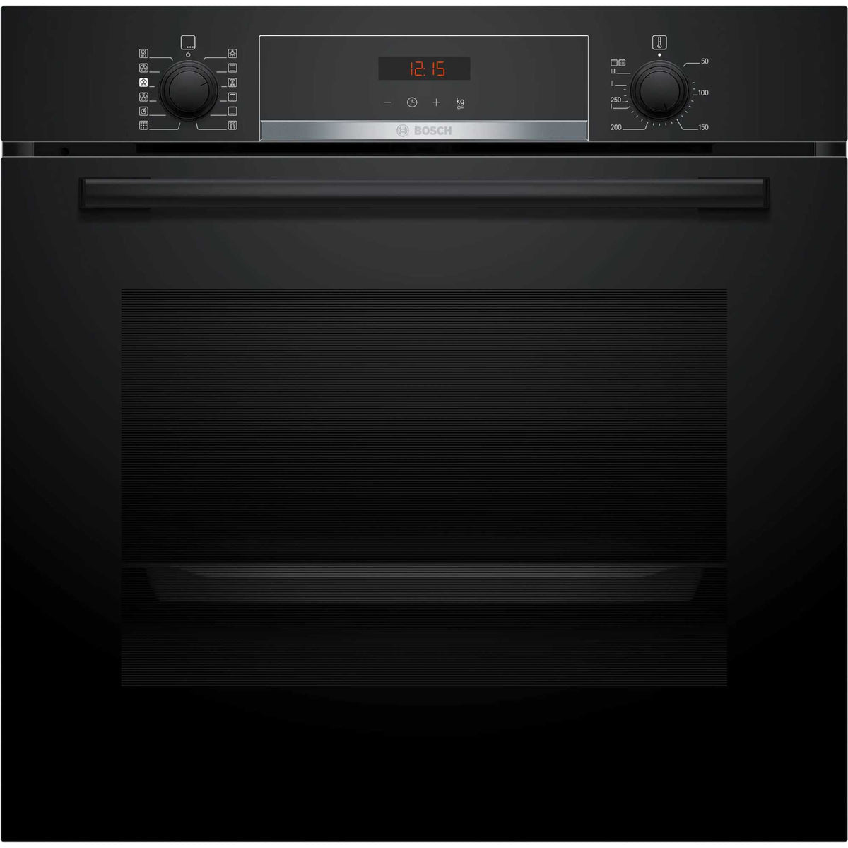 Bosch Series 4 HQA574BB3B Built-In Single Oven with Steam Function - Black