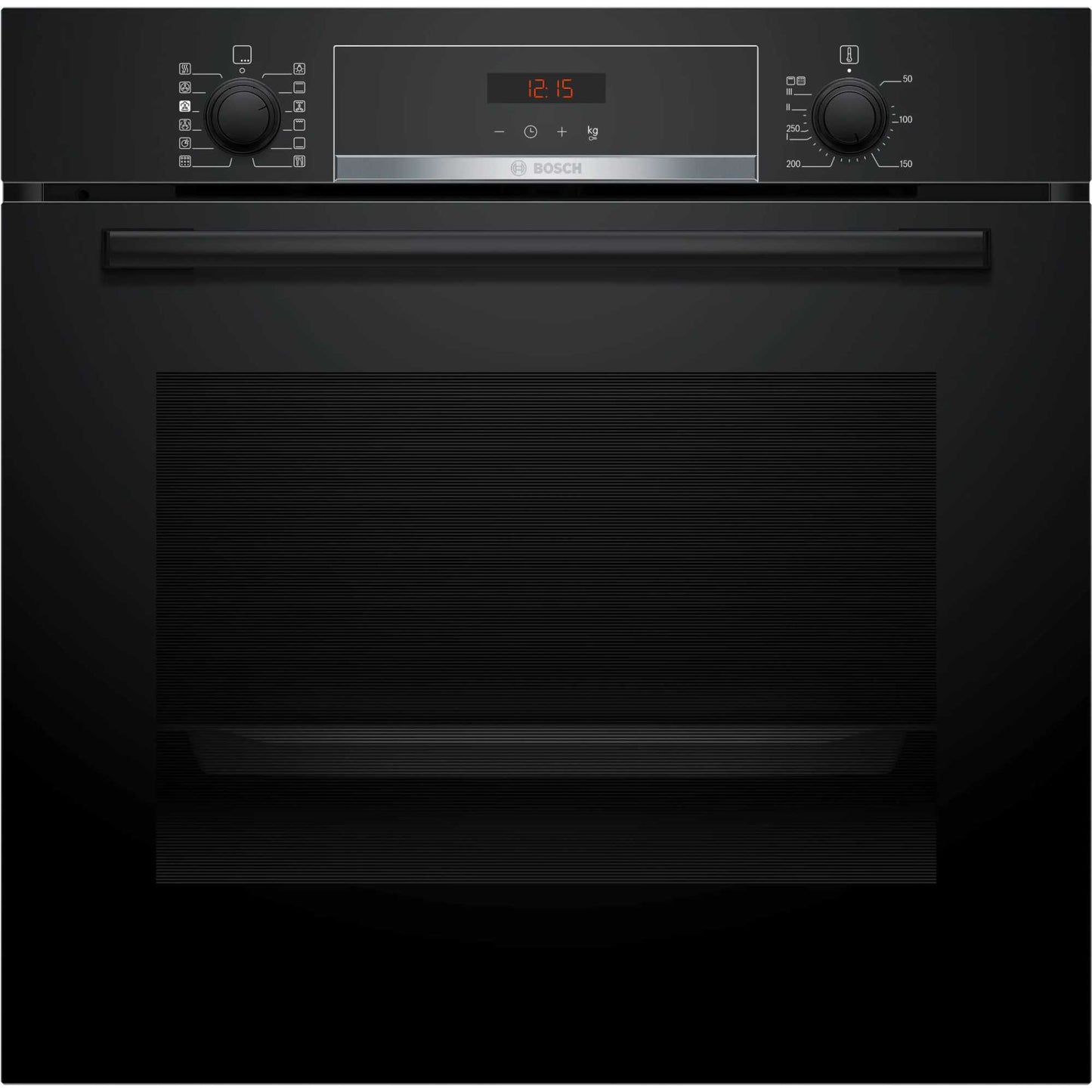 Bosch Series 4 HQA574BB3B Built-In Single Oven with Steam Function - Black