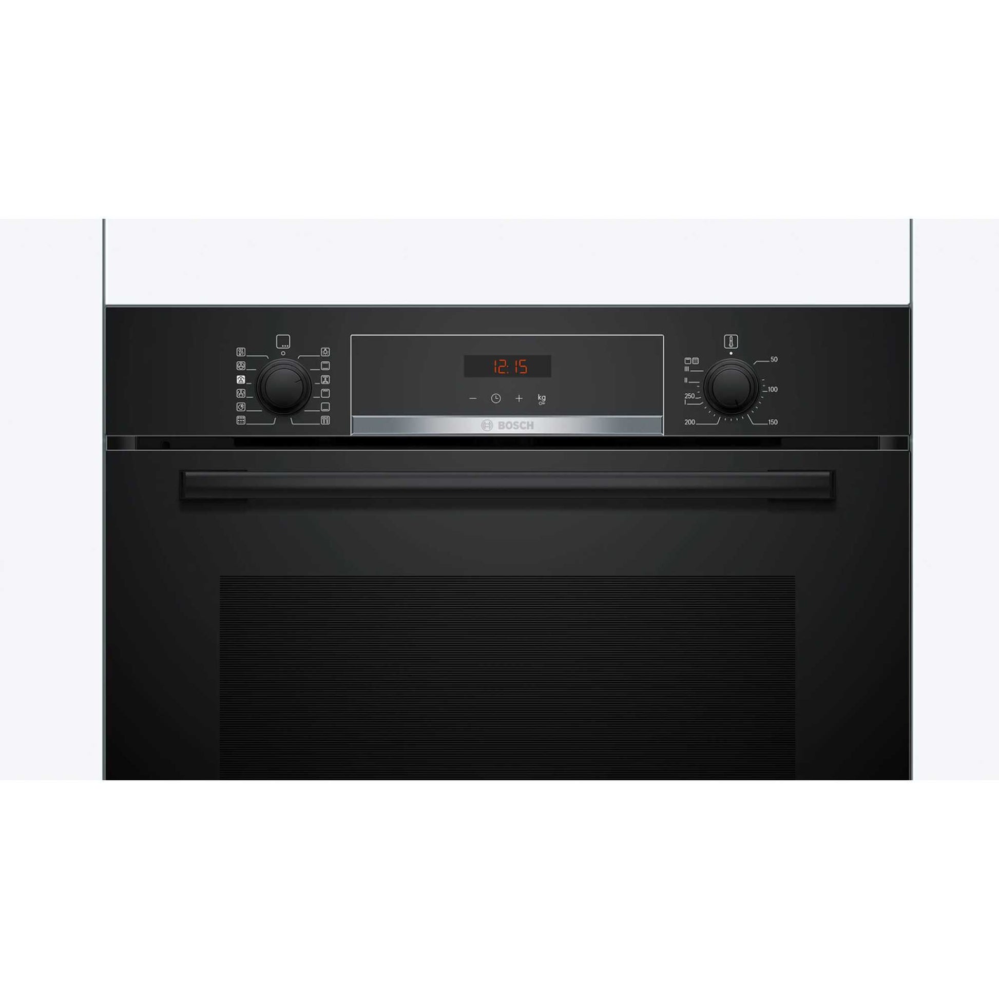 Bosch Series 4 HQA574BB3B Built-In Single Oven with Steam Function - Black