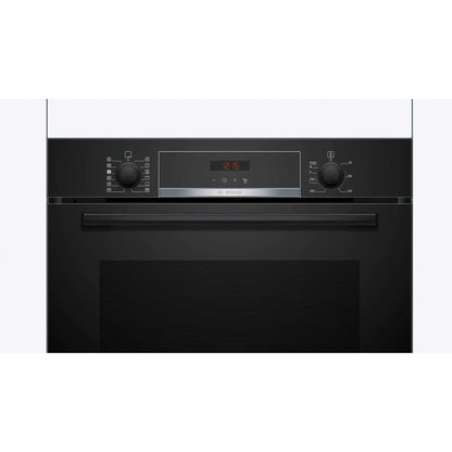 Bosch Series 4 HQA574BB3B Built-In Single Oven with Steam Function - Black