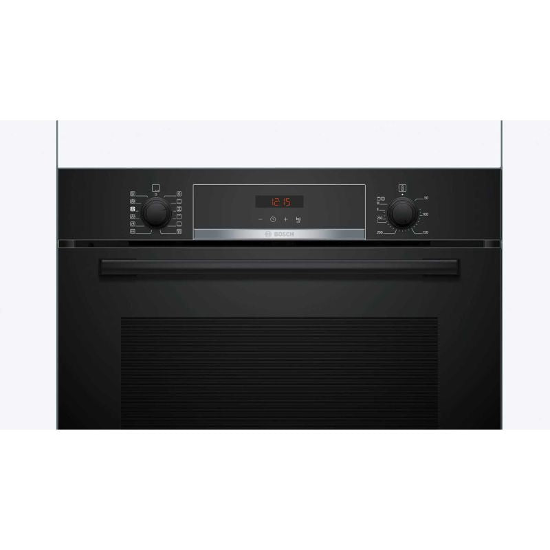 Bosch Series 4 HQA574BB3B Built-In Single Oven with Steam Function - Black