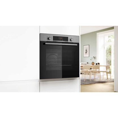 Bosch Series 4 HQA574BS3B Built-in Single Oven with Steam Function - Stainless Steel
