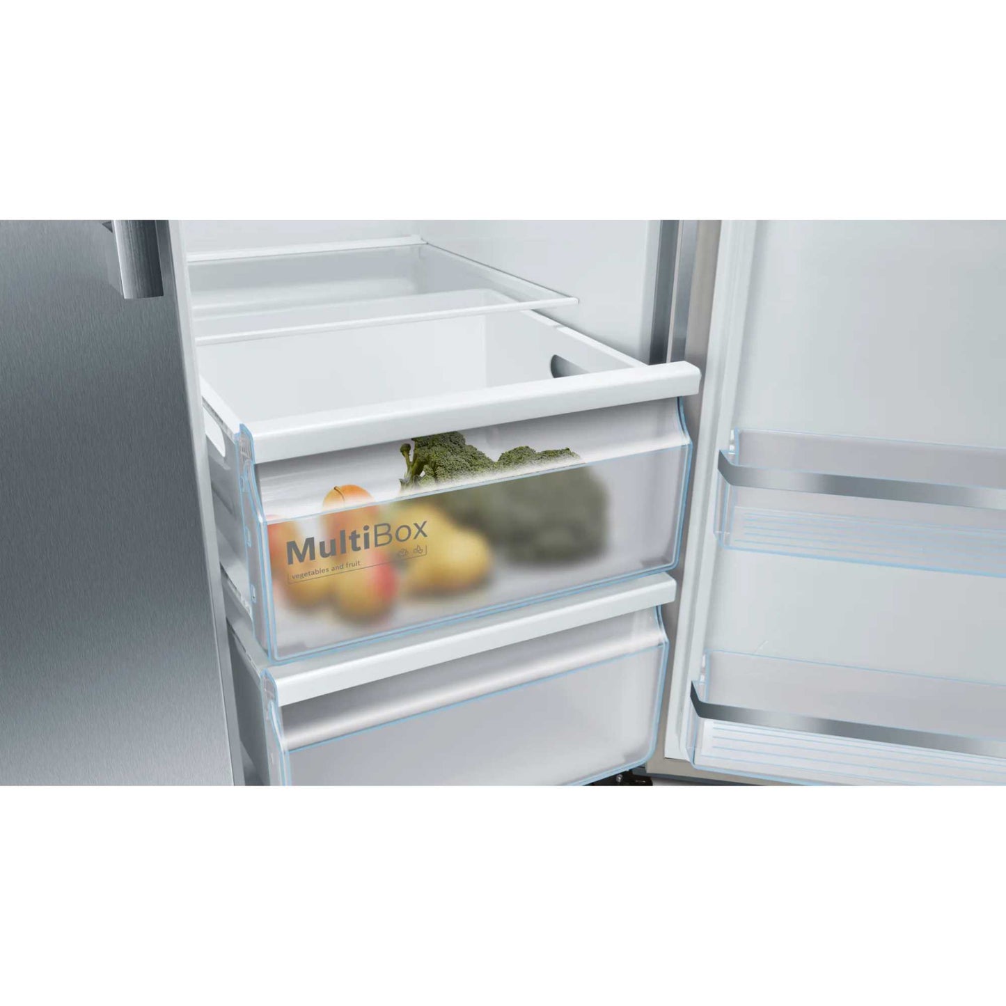 Bosch Series 6 American Style Fridge Freezer 80/20 Total No Frost - Brushed Steel - KAD93AIERG