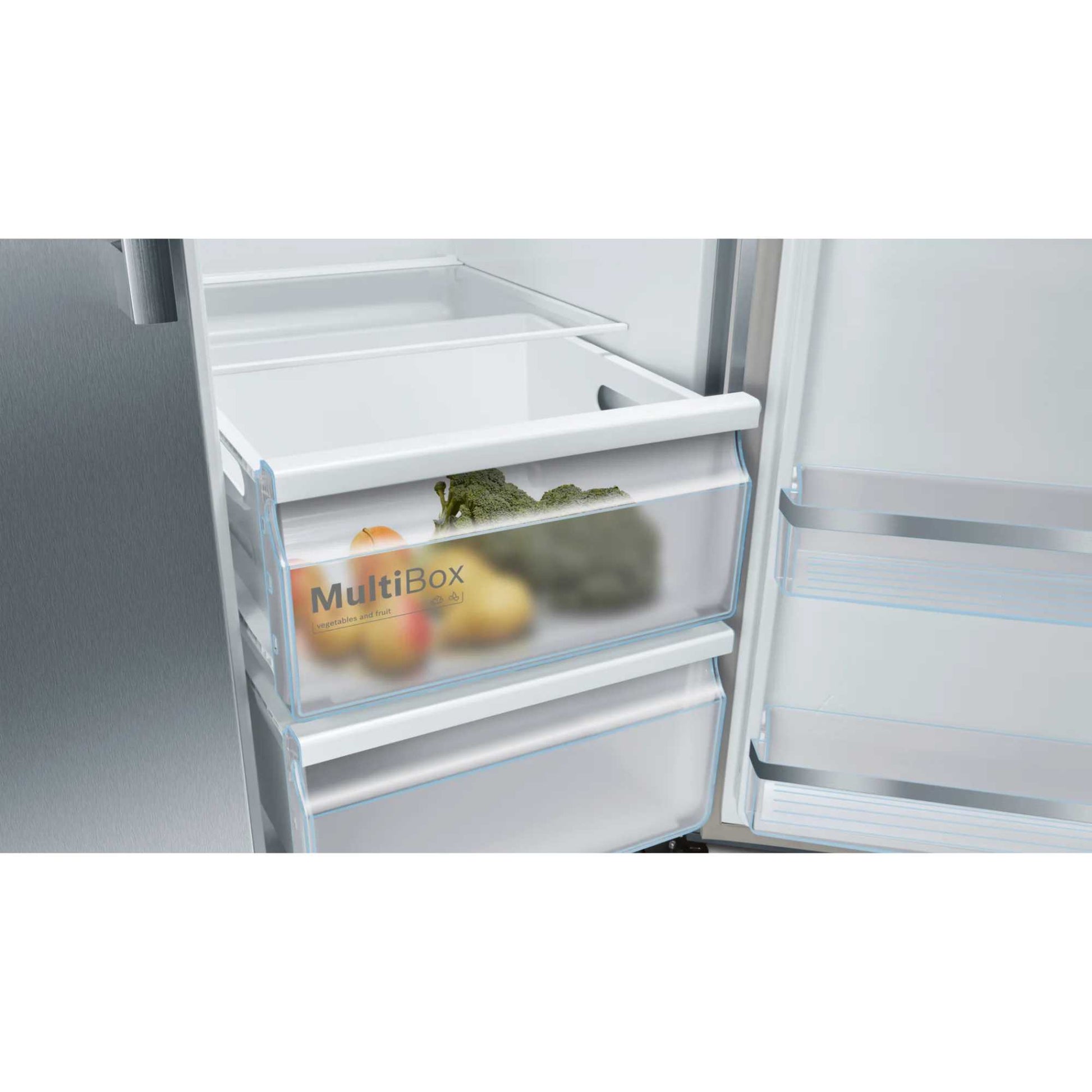 Bosch Series 6 American Style Fridge Freezer 80/20 Total No Frost - Brushed Steel - KAD93AIERG