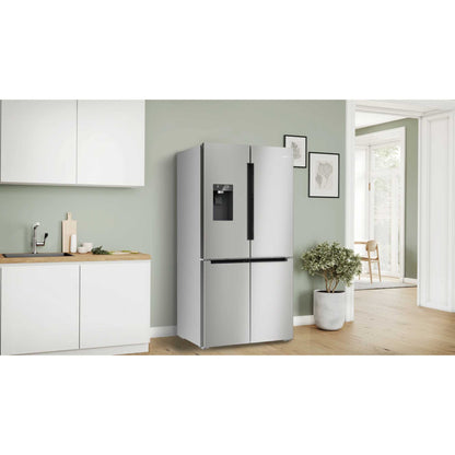Bosch Series 6 American Style Fridge Freezer 50/50 Total No Frost - Brushed Steel - KFD96APEA