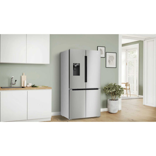 Bosch Series 6 American Style Fridge Freezer 50/50 Total No Frost - Brushed Steel - KFD96APEA