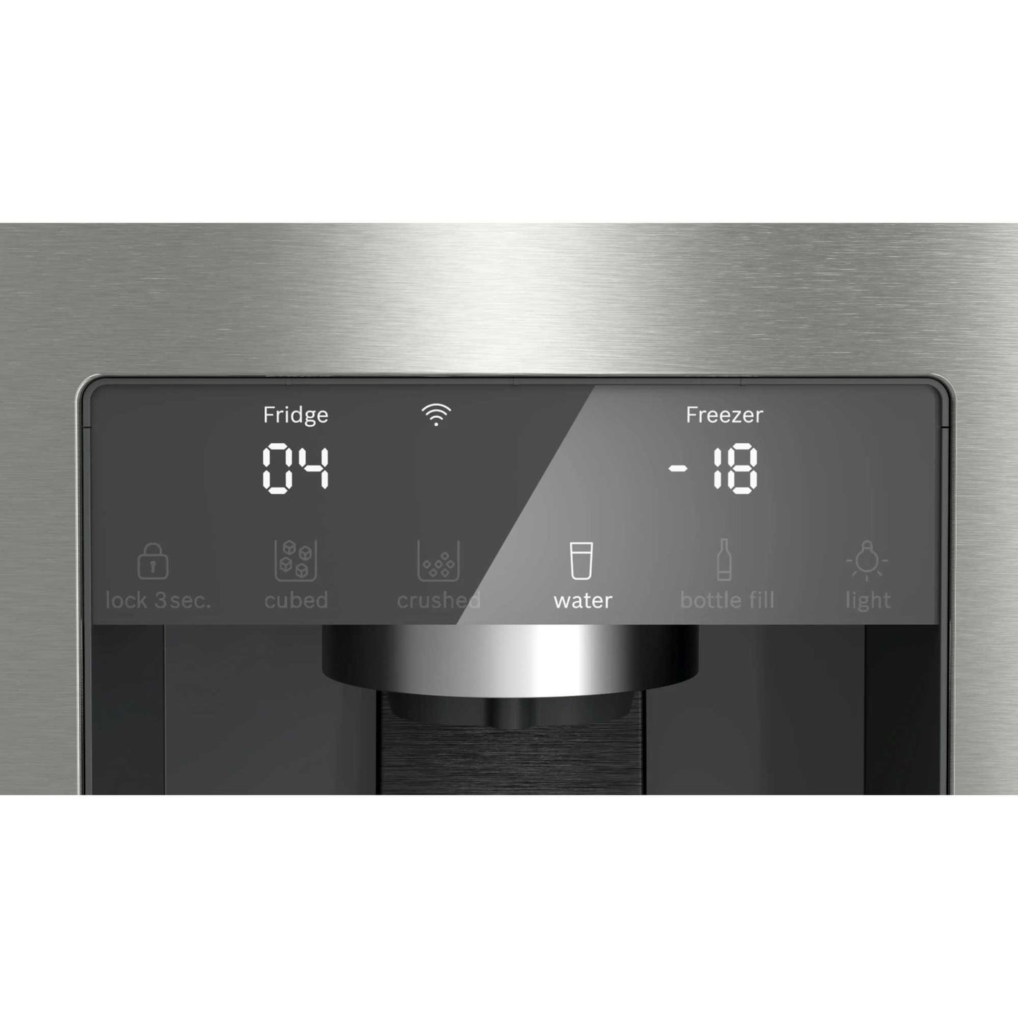 Bosch Series 6 American Style Fridge Freezer 50/50 Total No Frost - Brushed Steel - KFD96APEA