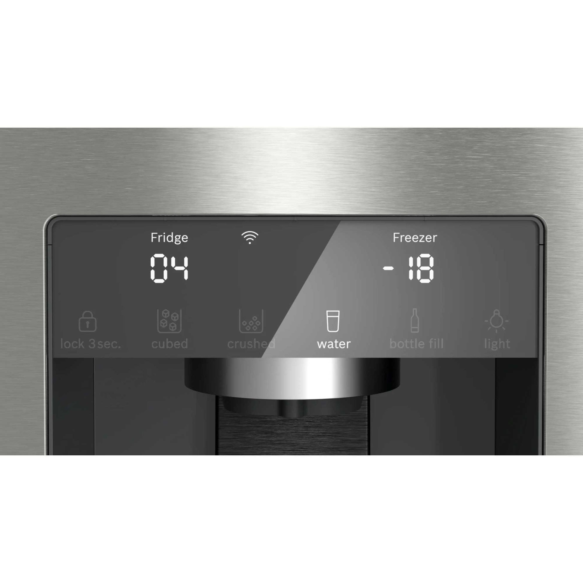Bosch Series 6 American Style Fridge Freezer 50/50 Total No Frost - Brushed Steel - KFD96APEA
