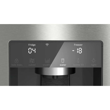 Bosch Series 6 American Style Fridge Freezer 50/50 Total No Frost - Brushed Steel - KFD96APEA