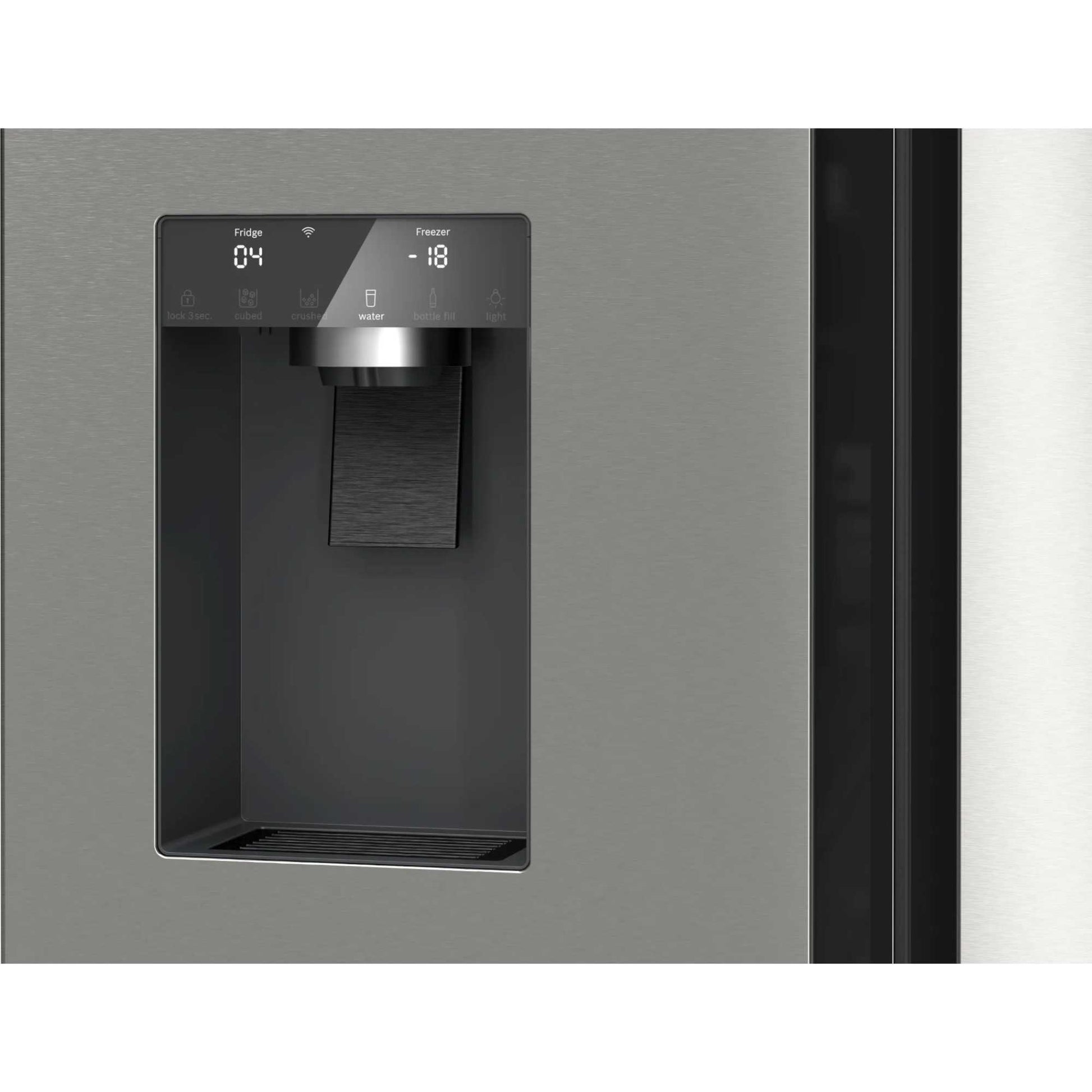 Bosch Series 6 American Style Fridge Freezer 50/50 Total No Frost - Brushed Steel - KFD96APEA