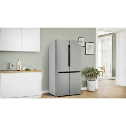 Bosch Series 4 American Style Fridge Freezer 70/30 Total No Frost - Brushed Steel - KFN96APEAG