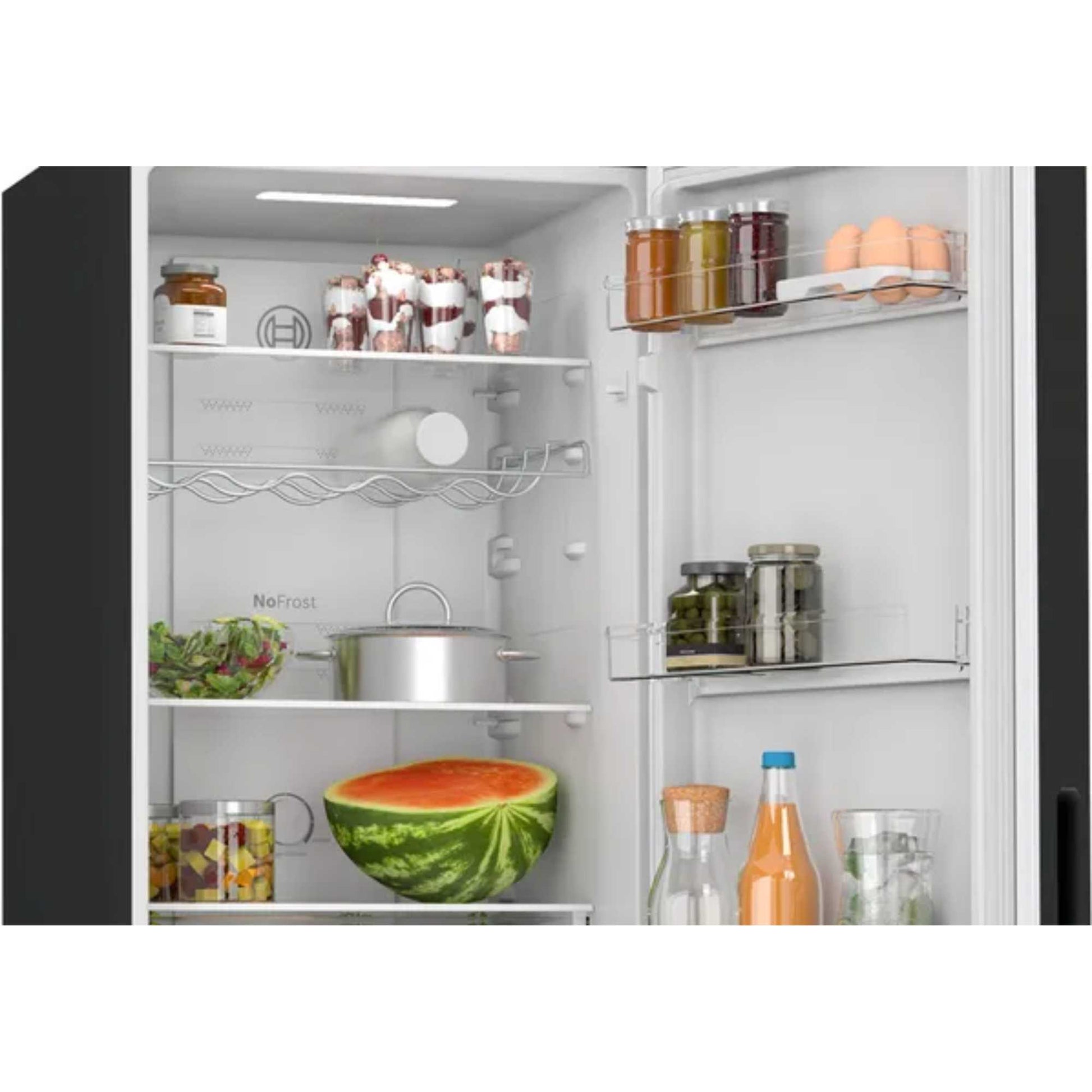 Bosch Series 2 Fridge Freezer 50/50 Total No Frost - Black - KGN27NBEAG