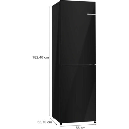 Bosch Series 2 Fridge Freezer 50/50 Total No Frost - Black - KGN27NBEAG