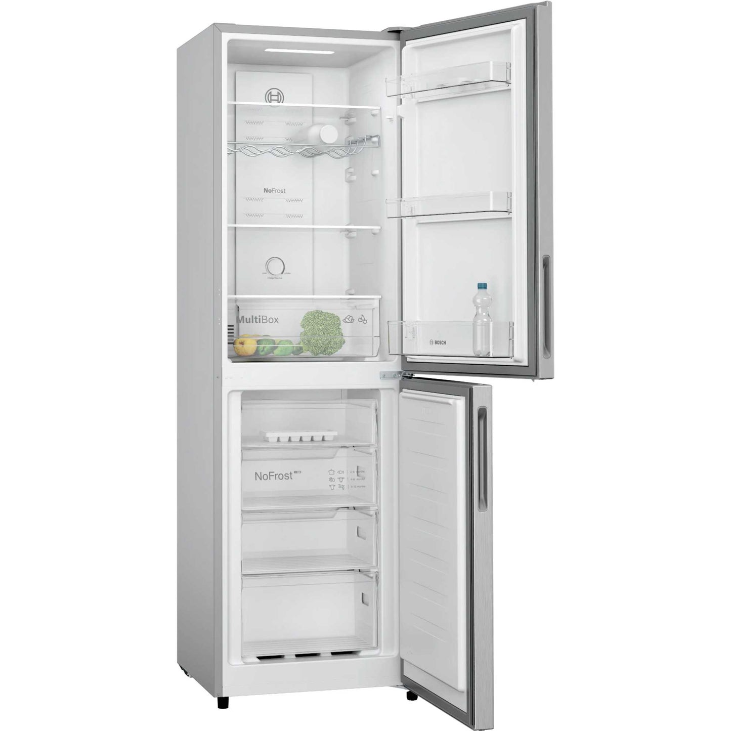 Bosch Series 2 Fridge Freezer 50/50 Total No Frost - Stainless Steel - KGN27NLEAG