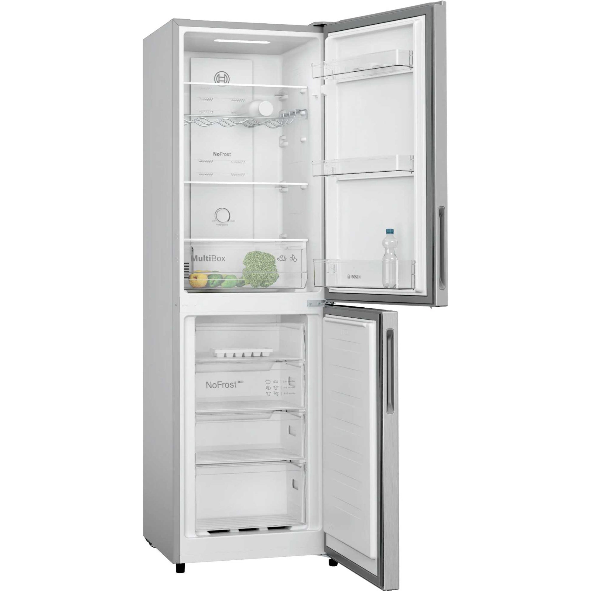 Bosch Series 2 Fridge Freezer 50/50 Total No Frost - Stainless Steel - KGN27NLEAG