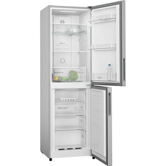 Bosch Series 2 Fridge Freezer 50/50 Total No Frost - Stainless Steel - KGN27NLEAG