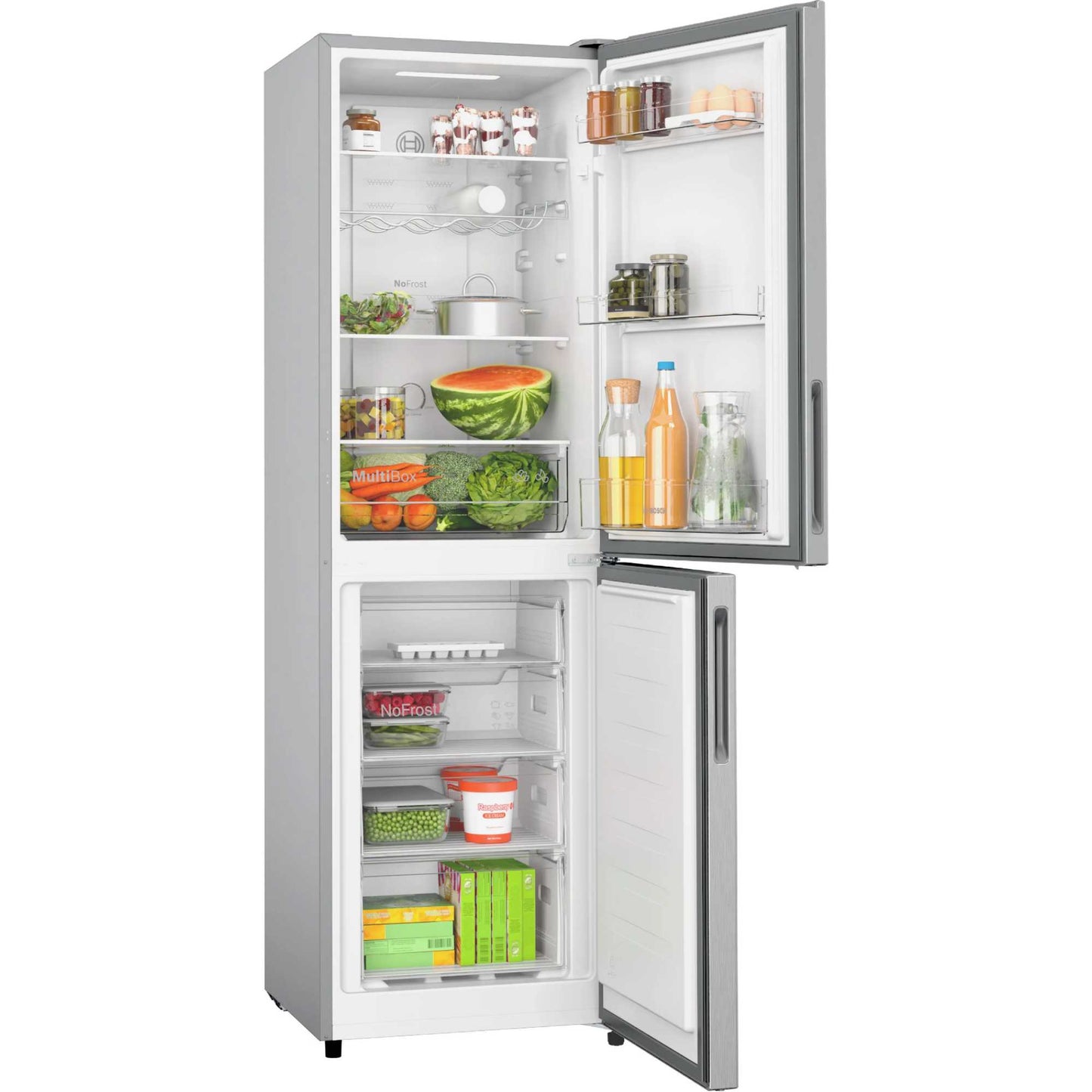 Bosch Series 2 Fridge Freezer 50/50 Total No Frost - Stainless Steel - KGN27NLEAG