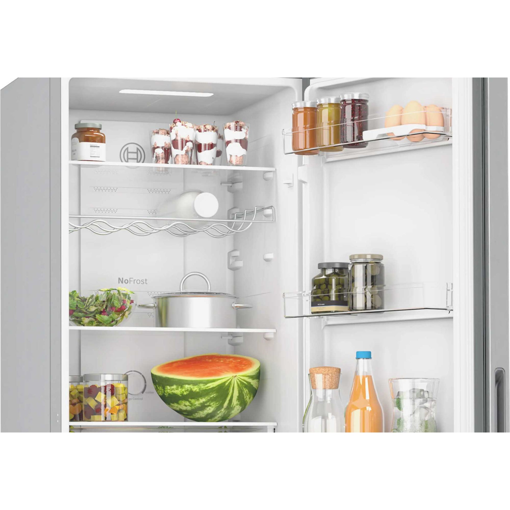 Bosch Series 2 Fridge Freezer 50/50 Total No Frost - Stainless Steel - KGN27NLEAG