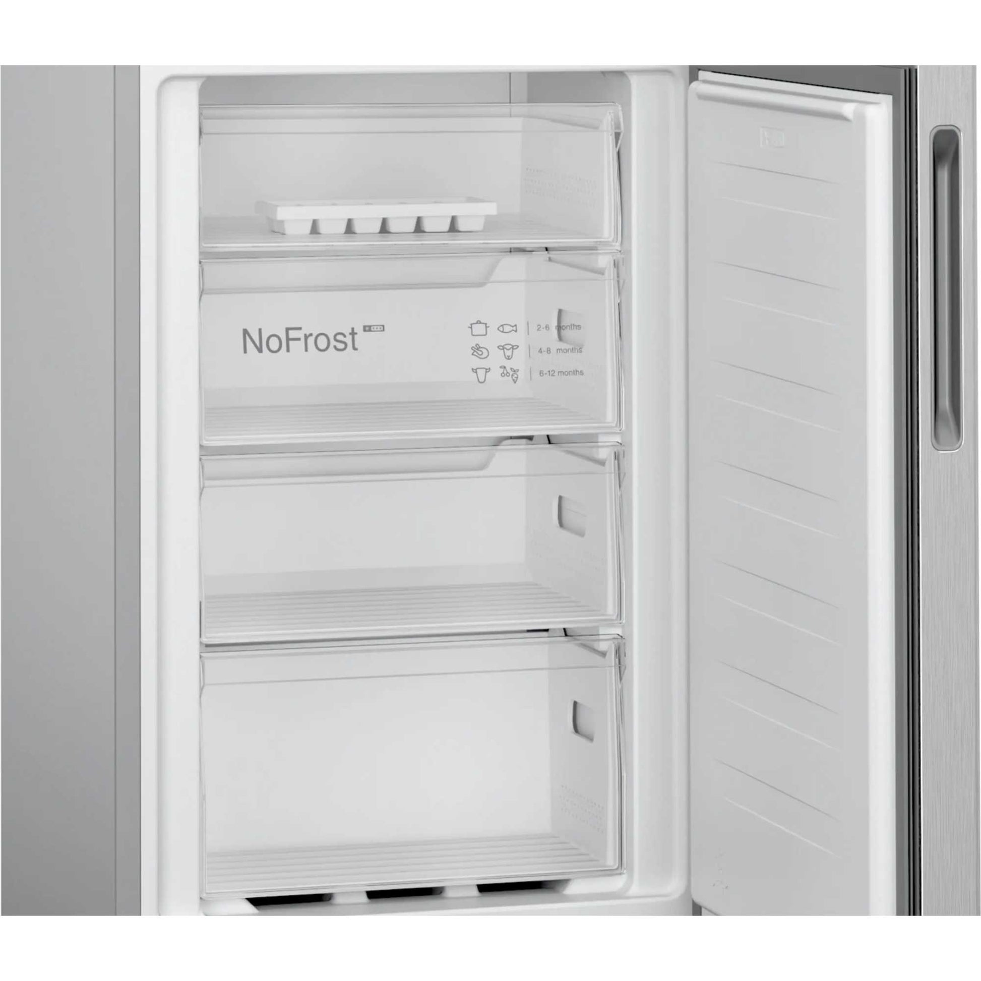 Bosch Series 2 Fridge Freezer 50/50 Total No Frost - Stainless Steel - KGN27NLEAG