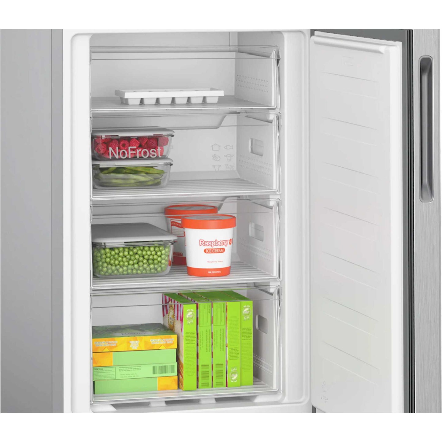 Bosch Series 2 Fridge Freezer 50/50 Total No Frost - Stainless Steel - KGN27NLEAG
