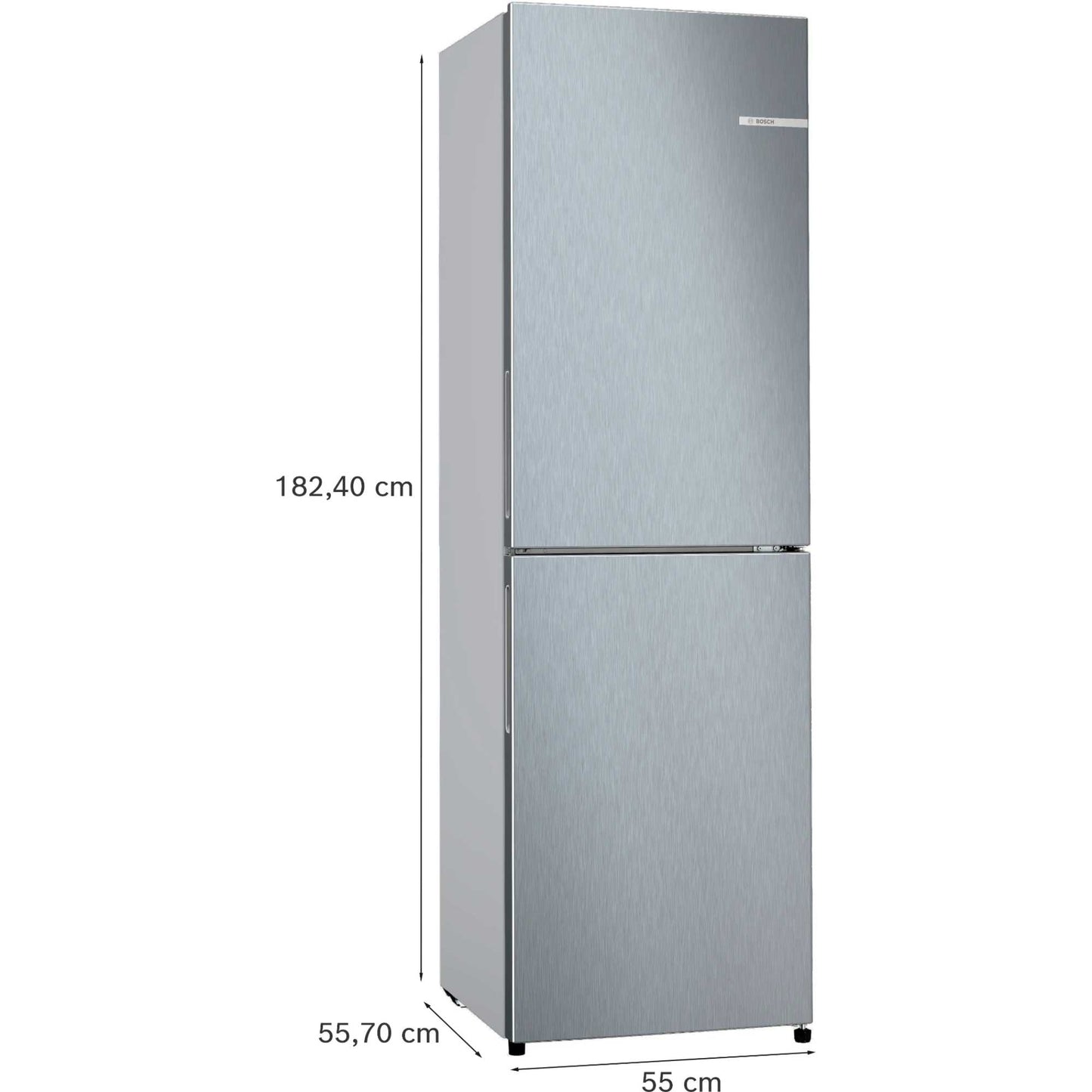 Bosch Series 2 Fridge Freezer 50/50 Total No Frost - Stainless Steel - KGN27NLEAG