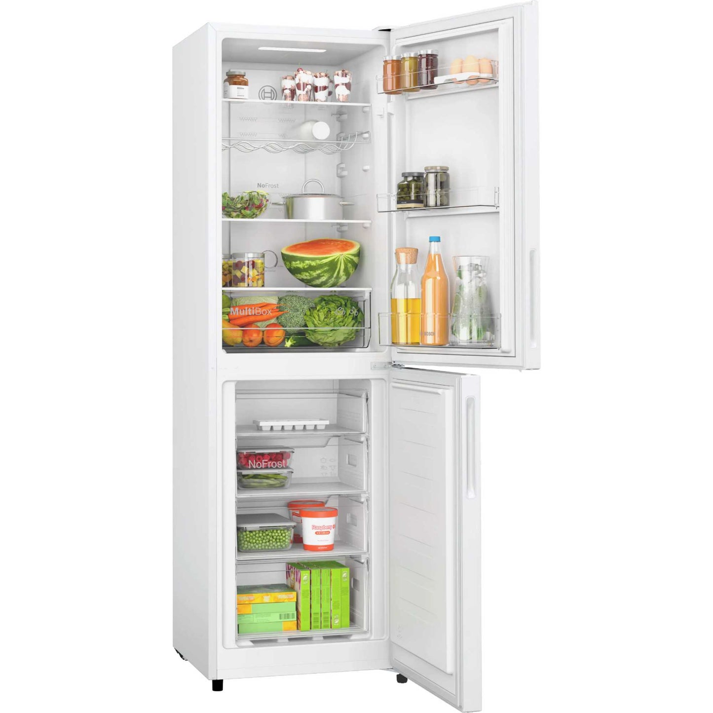 Bosch Series 2 Fridge Freezer 50/50 Total No Frost - White - KGN27NWEAG