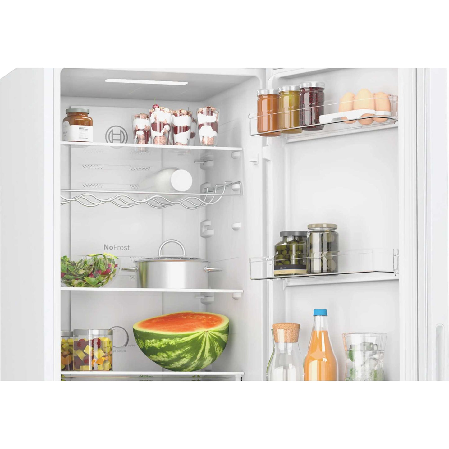 Bosch Series 2 Fridge Freezer 50/50 Total No Frost - White - KGN27NWEAG