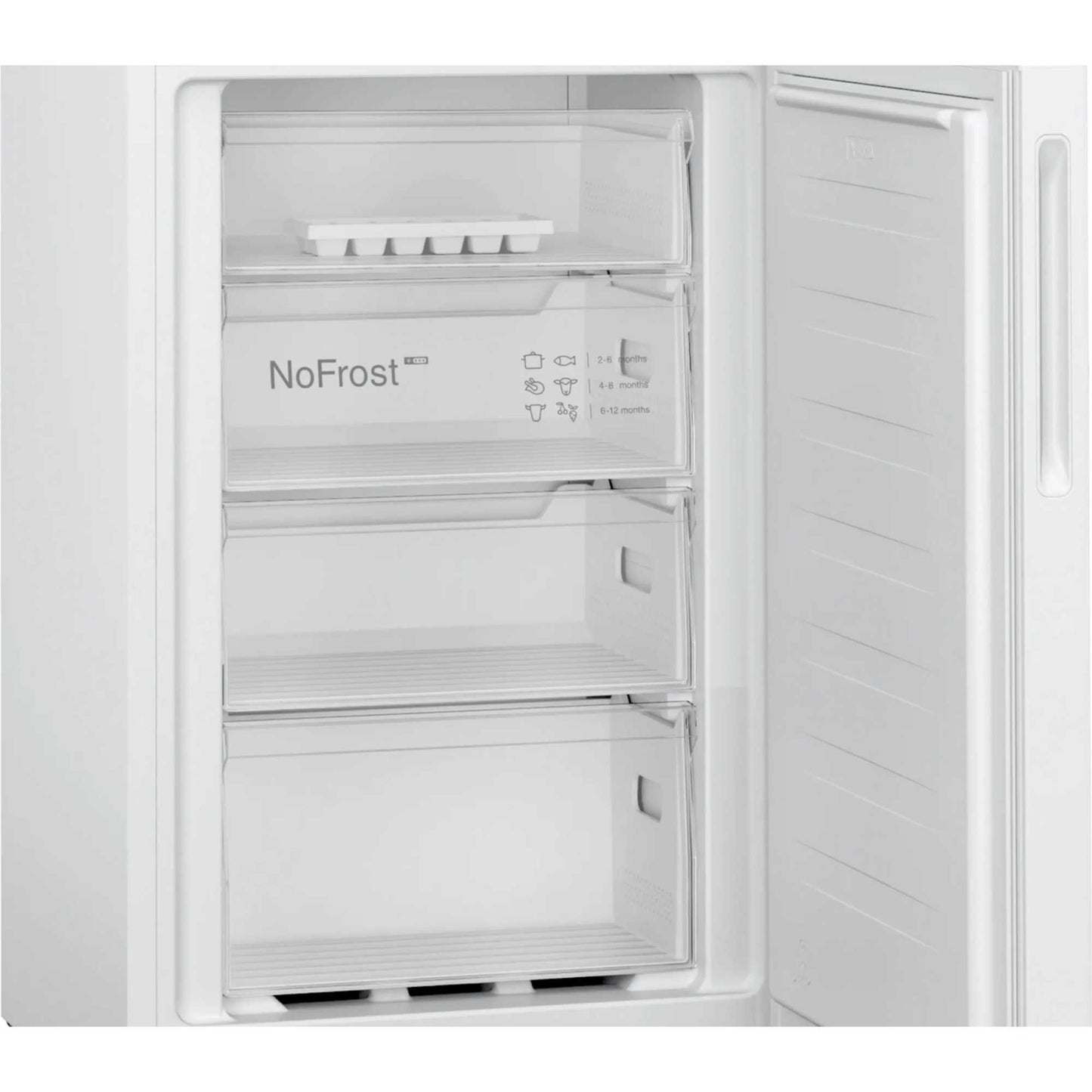 Bosch Series 2 Fridge Freezer 50/50 Total No Frost - White - KGN27NWEAG