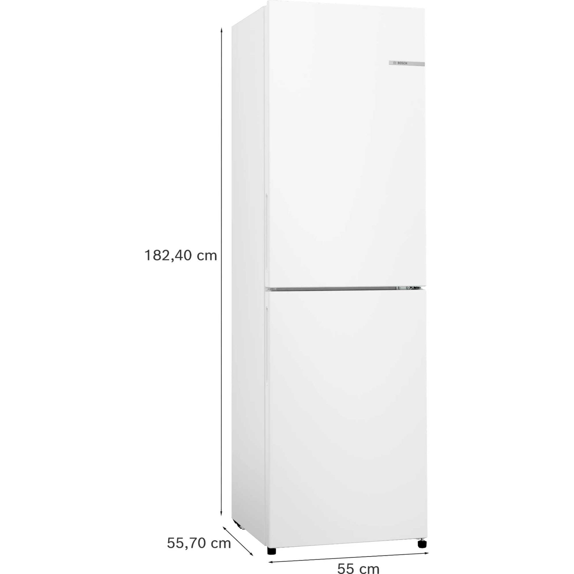Bosch Series 2 Fridge Freezer 50/50 Total No Frost - White - KGN27NWEAG