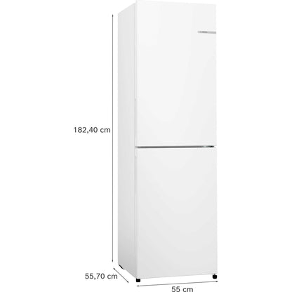 Bosch Series 2 Fridge Freezer 50/50 Total No Frost - White - KGN27NWEAG