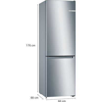 Bosch Series 2 Fridge Freezer 60/40 Total No Frost - Stainless Steel - KGN33NLEBG