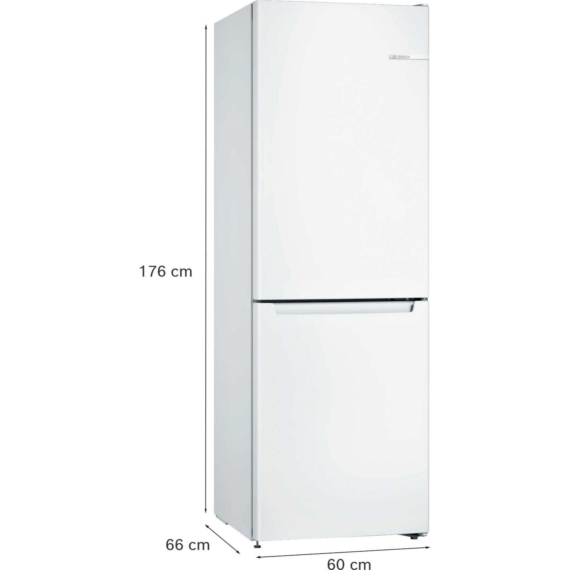 Bosch Series 2 Fridge Freezer 60/40 Total No Frost - White - KGN33NWEBG
