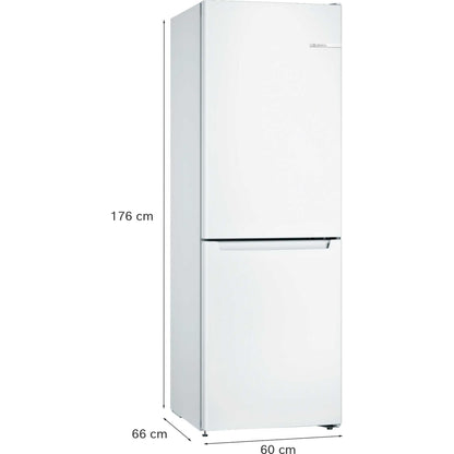 Bosch Series 2 Fridge Freezer 60/40 Total No Frost - White - KGN33NWEBG