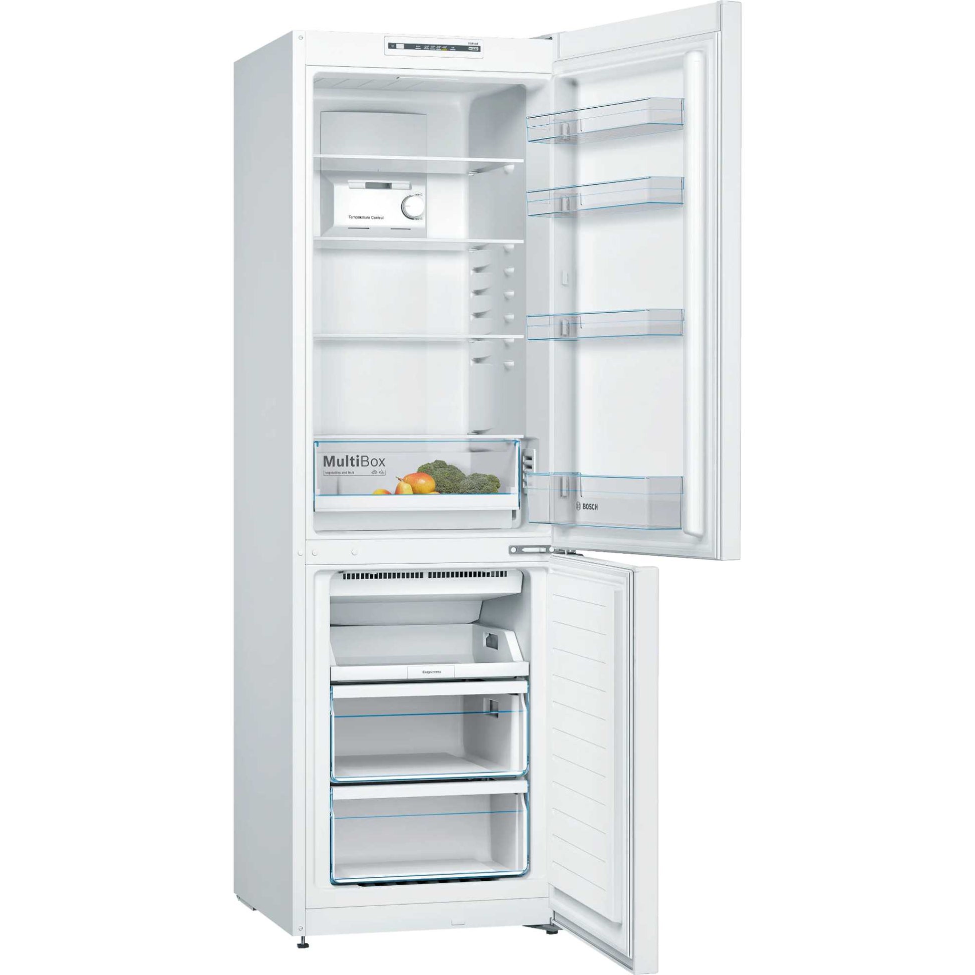 Bosch Series 2 Fridge Freezer 60/40 Total No Frost - White - KGN36NWEAG