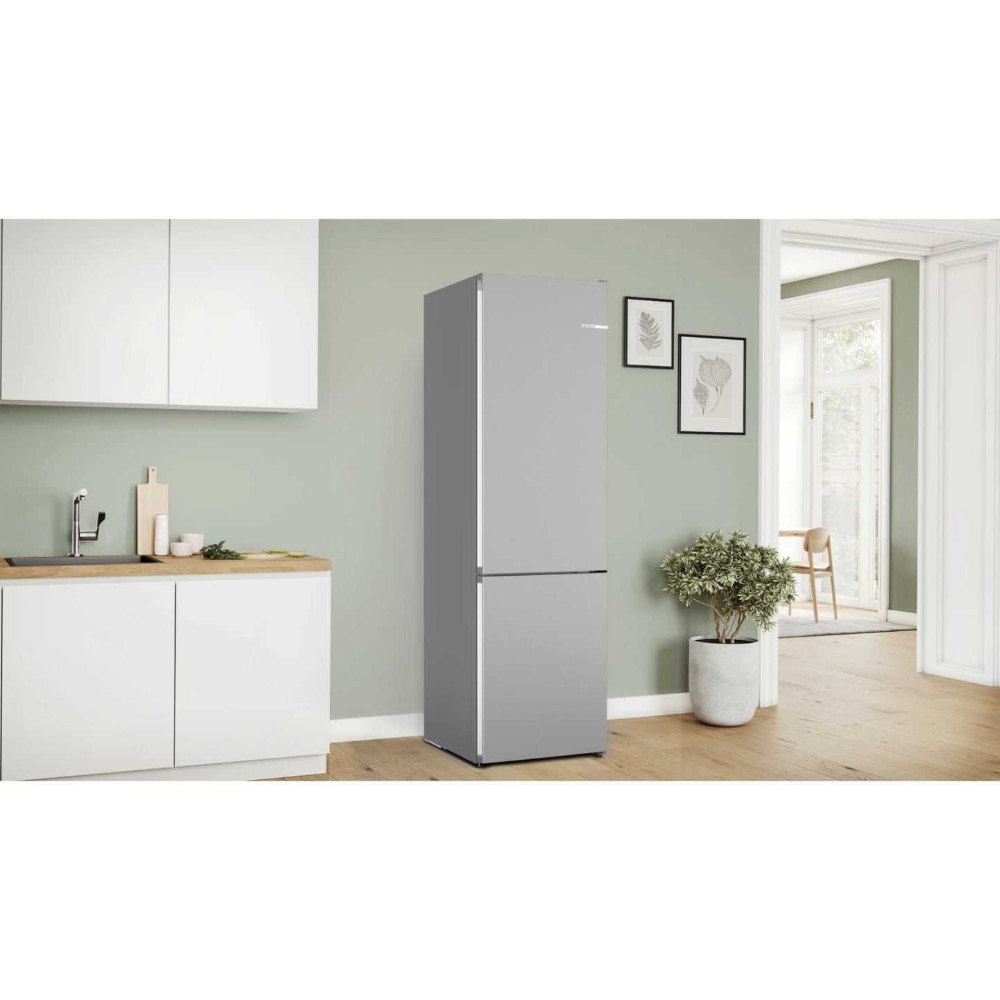 Bosch Series 4 Fridge Freezer 70/30 Total No Frost - Stainless Steel - KGN392LBFG