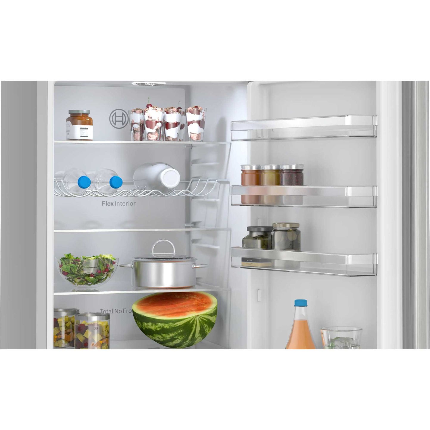 Bosch Series 4 Fridge Freezer 70/30 Total No Frost - Stainless Steel - KGN392LBFG