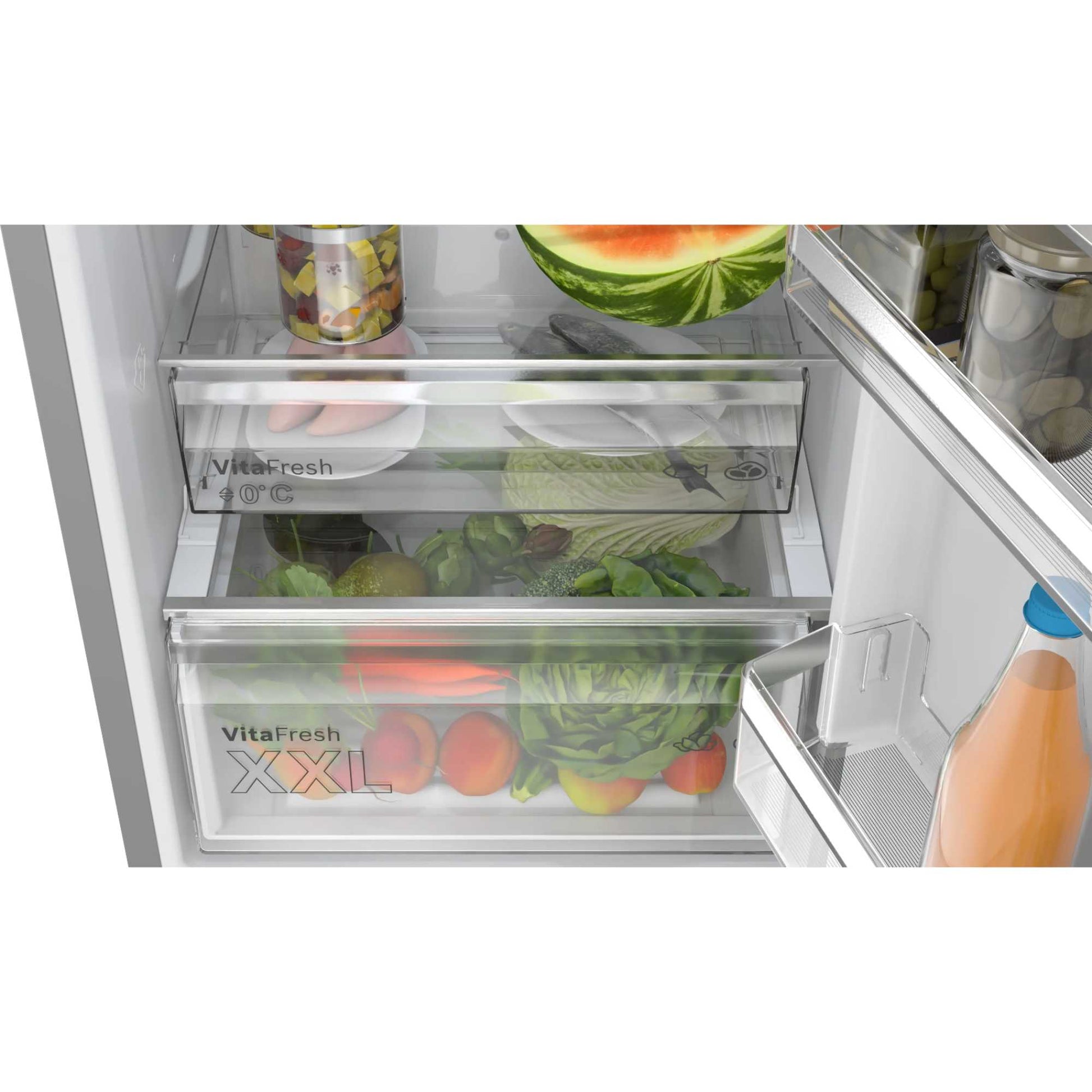 Bosch Series 4 Fridge Freezer 70/30 Total No Frost - Stainless Steel - KGN392LBFG