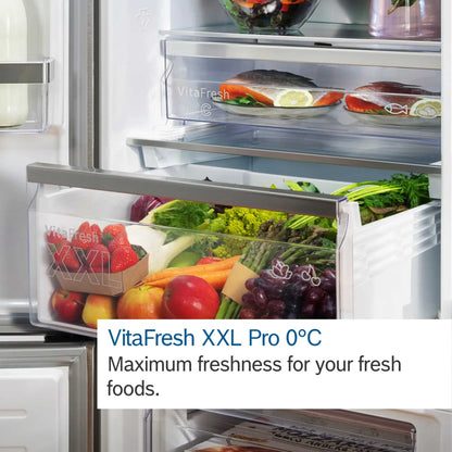 Bosch Series 4 Fridge Freezer 70/30 Total No Frost - Stainless Steel - KGN392LBFG