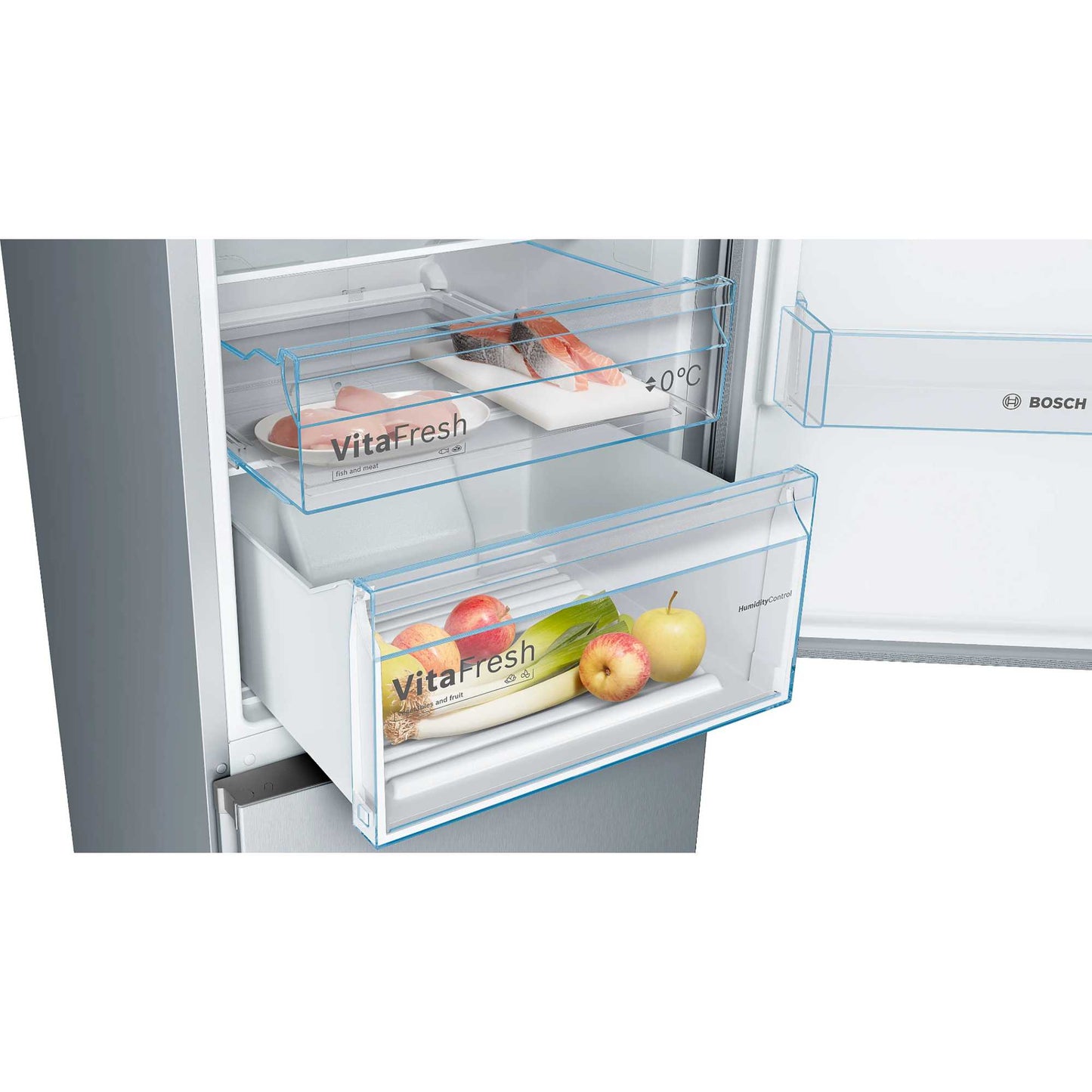 Bosch Series 4 Fridge Freezer 70/30 Total No Frost - Stainless Steel - KGN392LEBG