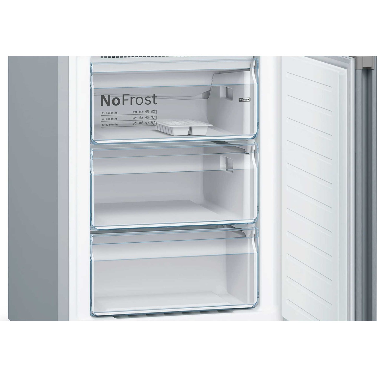 Bosch Series 4 Fridge Freezer 70/30 Total No Frost - Stainless Steel - KGN392LEBG