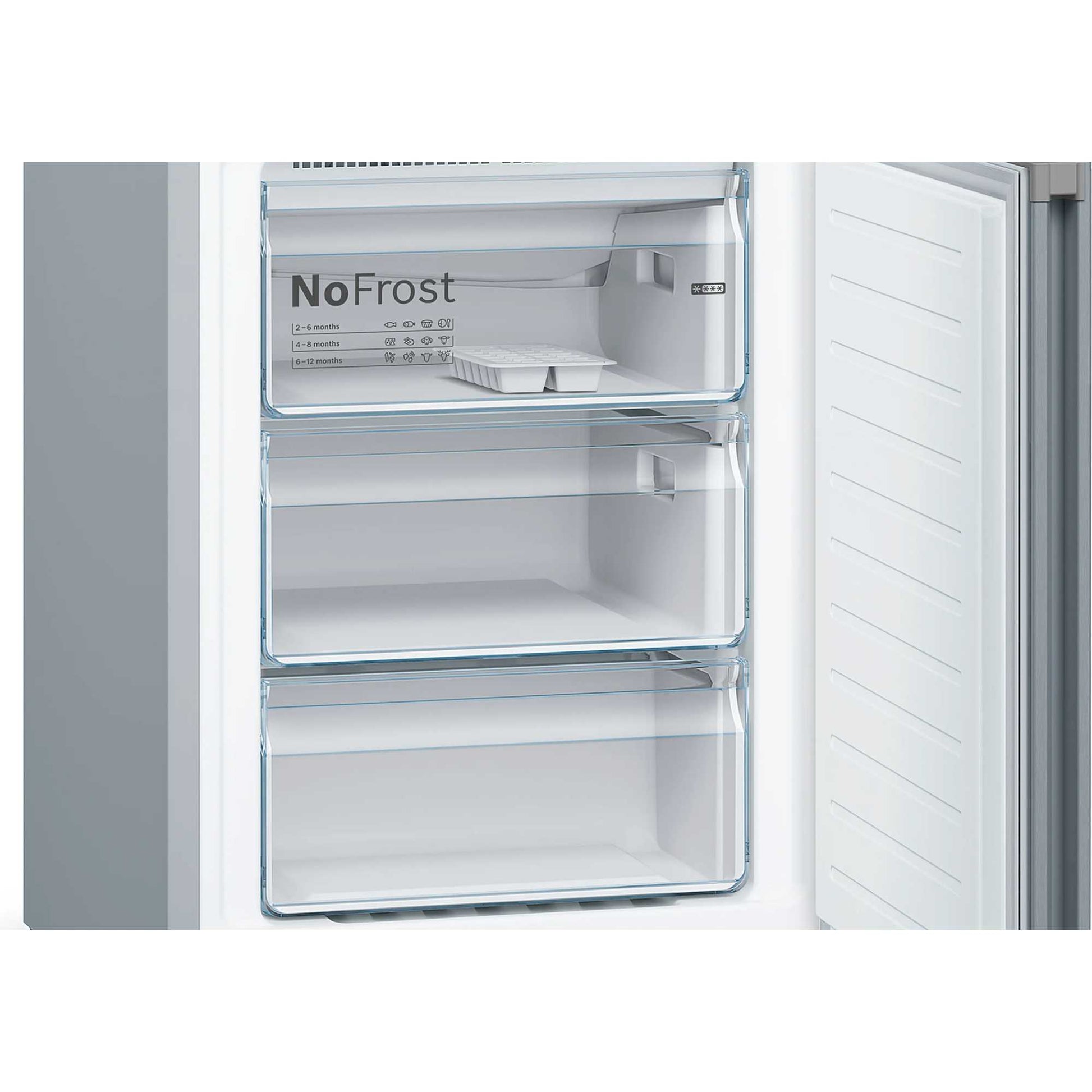 Bosch Series 4 Fridge Freezer 70/30 Total No Frost - Stainless Steel - KGN392LEBG