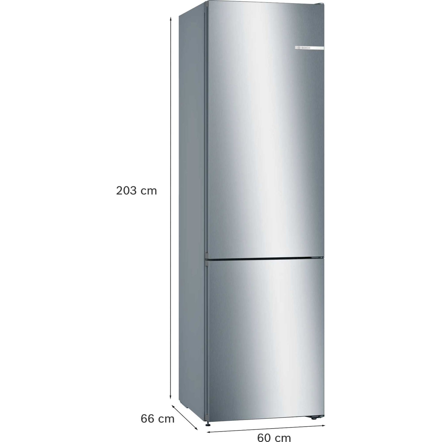 Bosch Series 4 Fridge Freezer 70/30 Total No Frost - Stainless Steel - KGN392LEBG