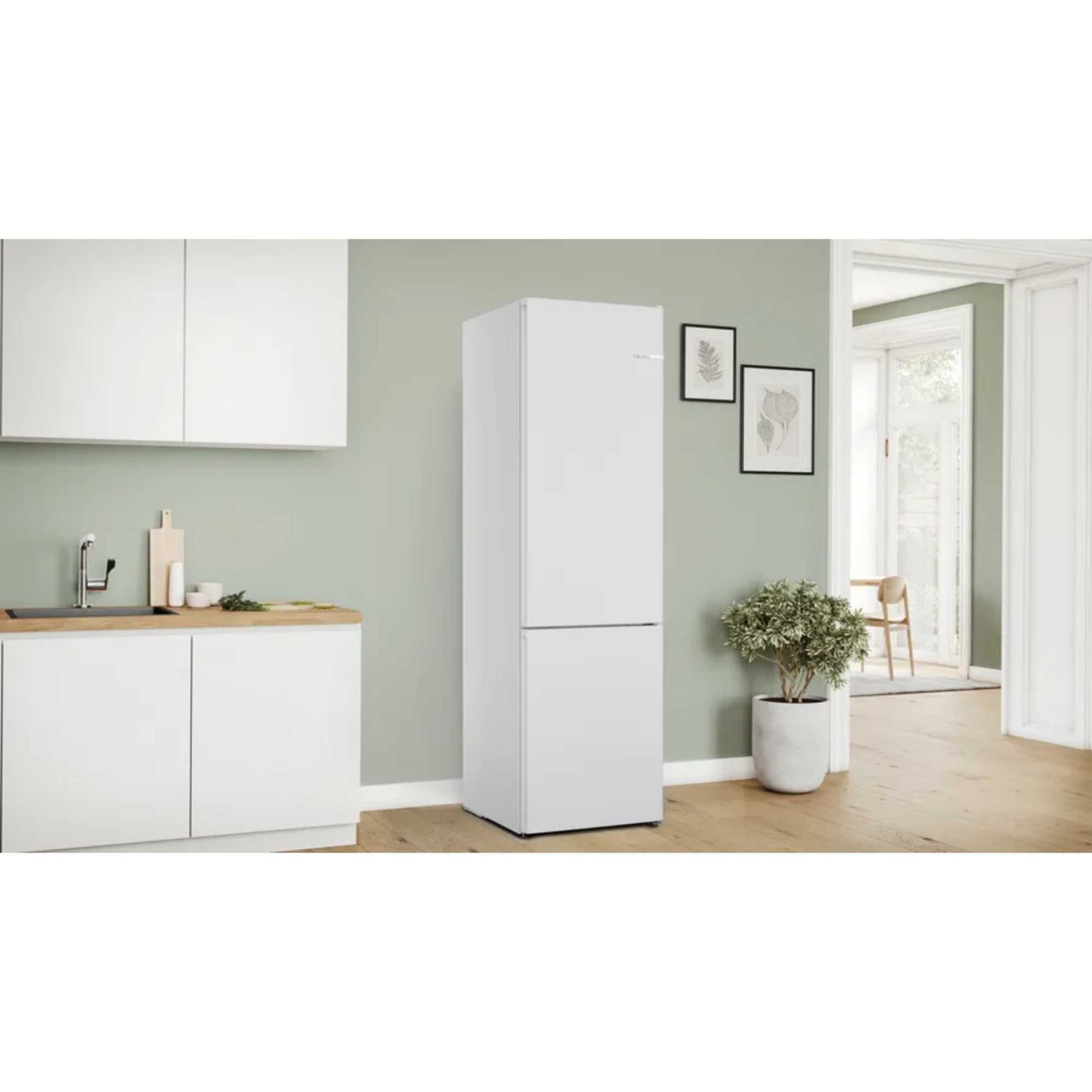 Bosch Series 4 Fridge Freezer 70/30 Total No Frost - White - KGN392WDFG