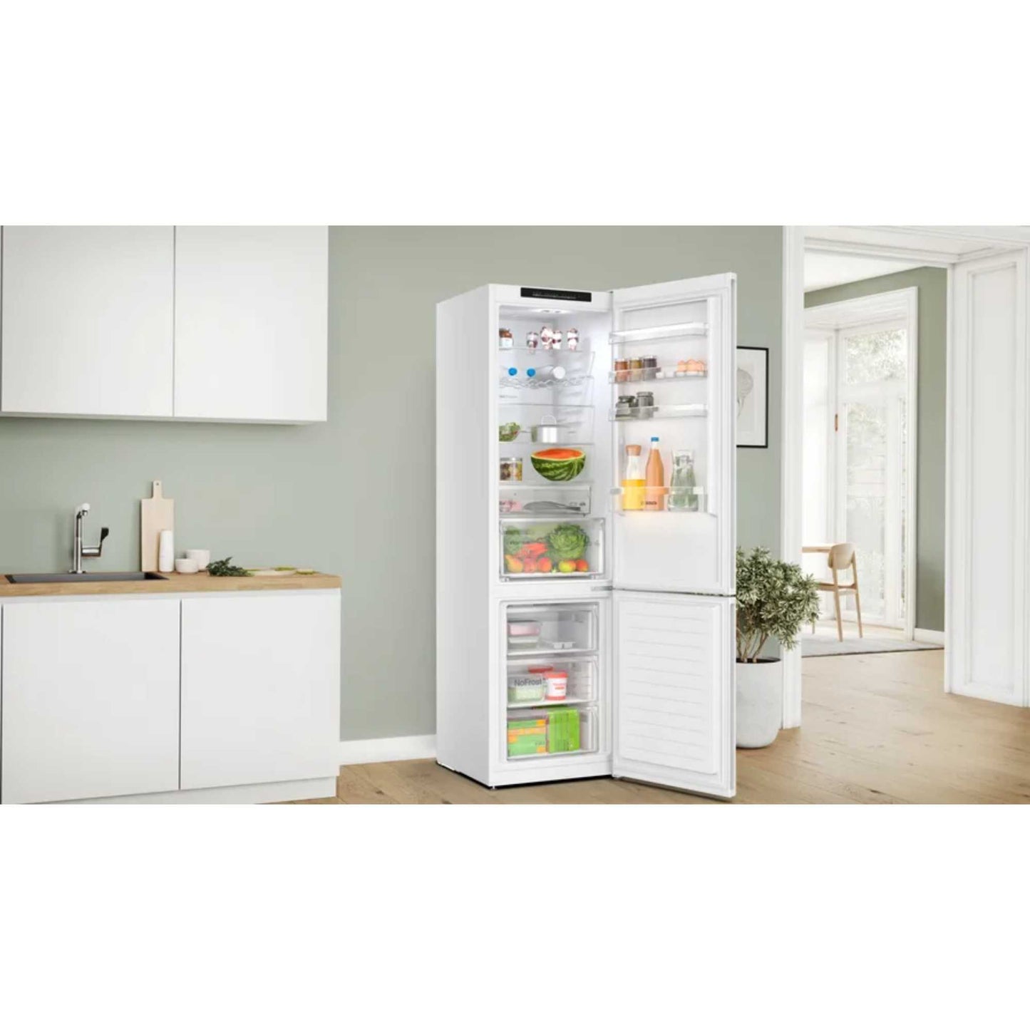Bosch Series 4 Fridge Freezer 70/30 Total No Frost - White - KGN392WDFG